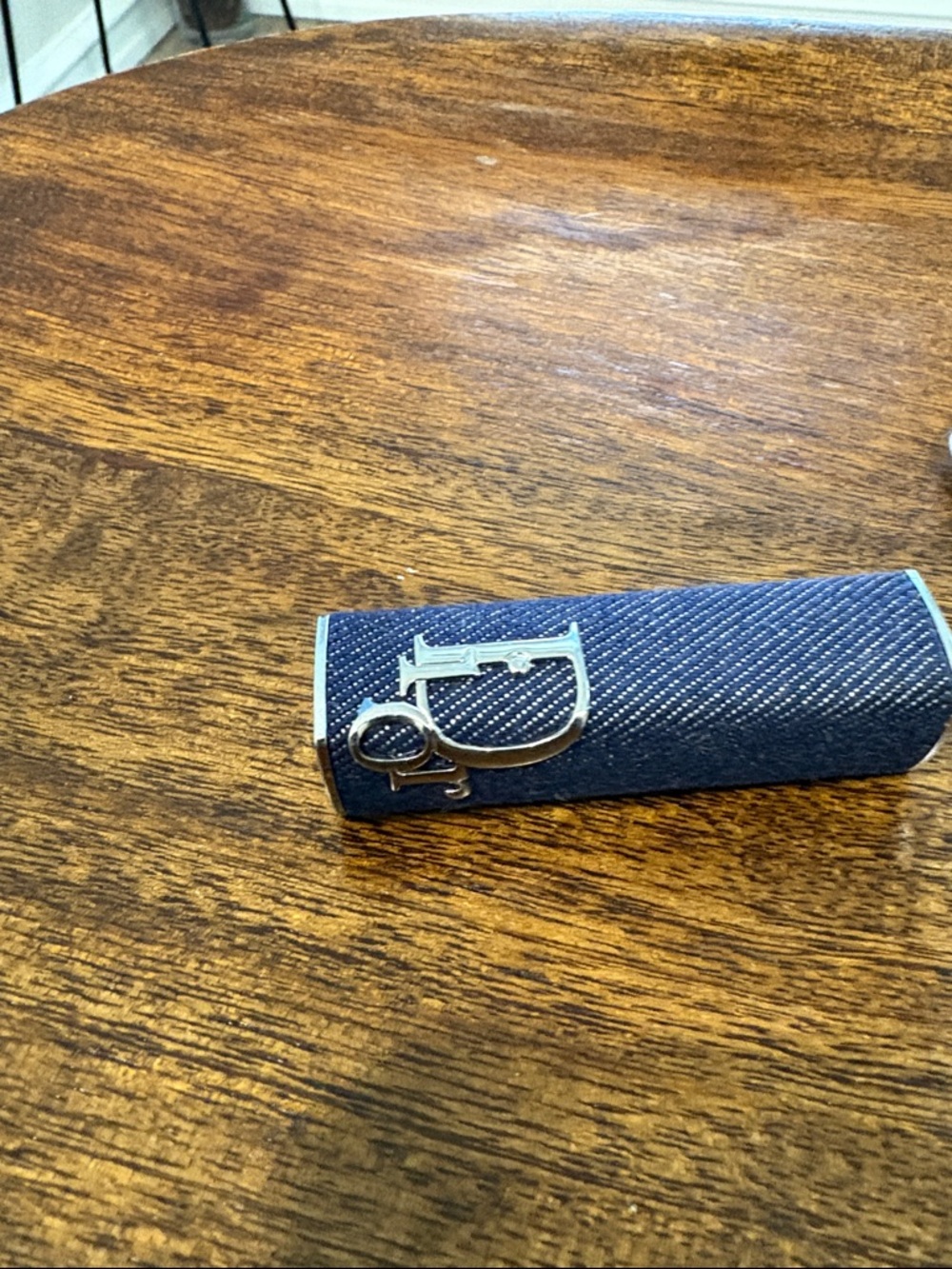Dior Blue Denim Logo Lipstick Case - Picture 7 of 10